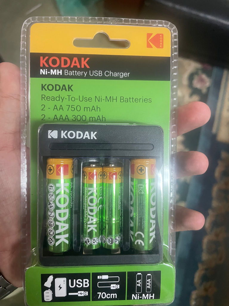  AAA350 +AA750 ma جهاز شحن بطاريات كوداك 