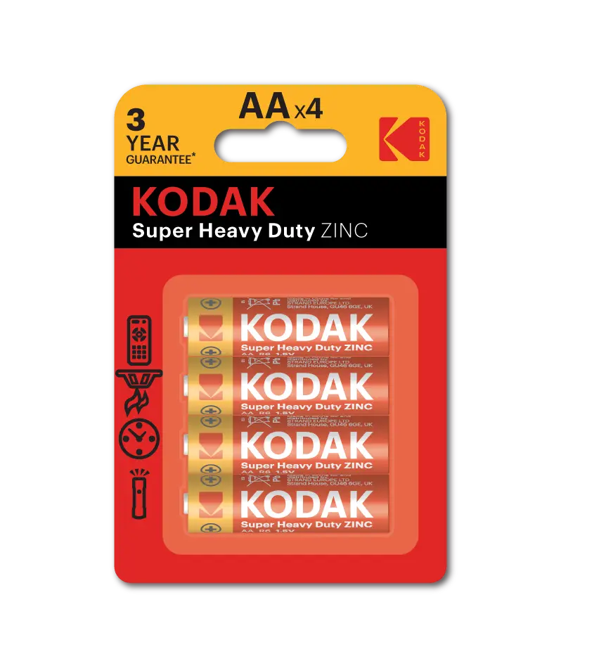 بطاريات Kodak زنك بالكرت AA أصبع