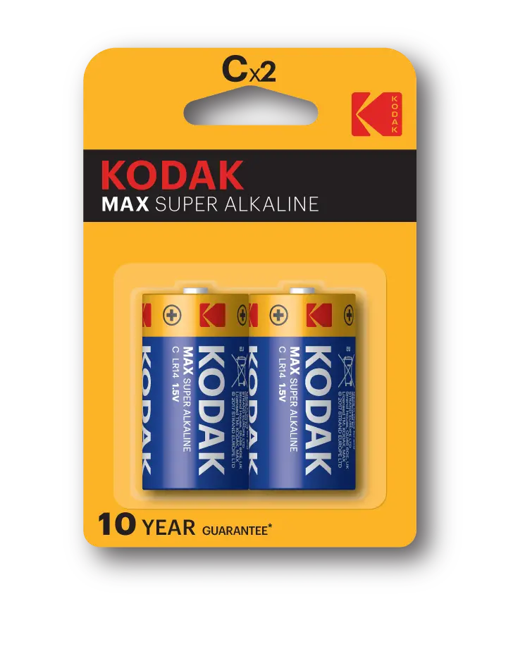 [30952836] بطاريات Kodak ألكالاين ماكس C متوسط