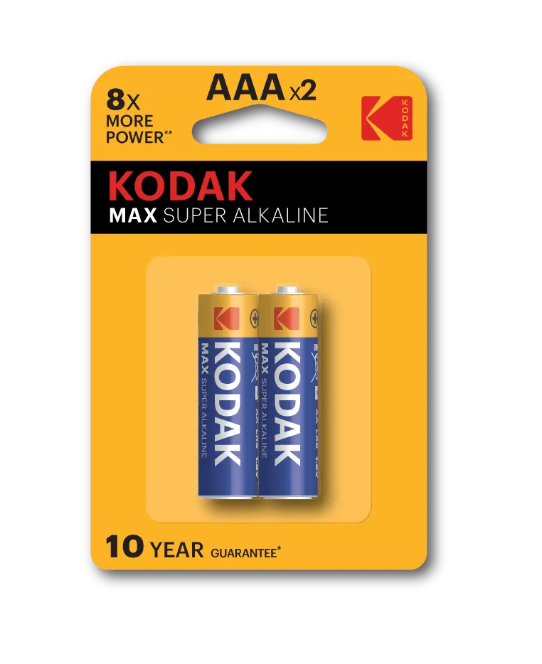 بطاريات Kodak ألكالاين ماكس AAA عدد2