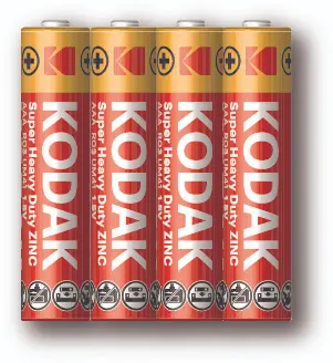 [30411715] بطاريات Kodak زنك بدون كرت AAA