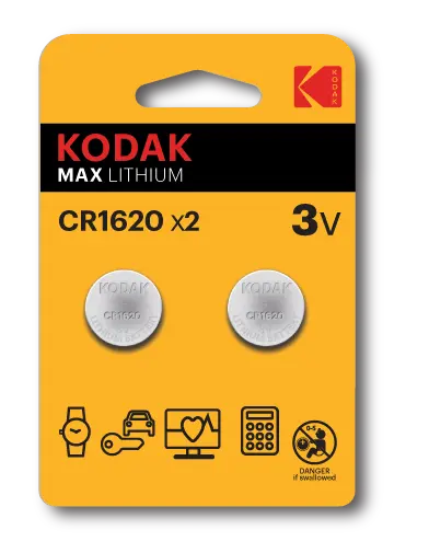 بطاريات كوداك ليثيوم CR1620-2