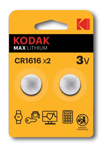 بطاريات كوداك ليثيوم CR1616-2