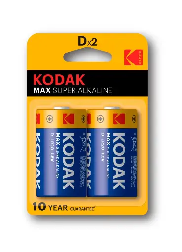 [K.B.A 39552843] بطاريات Kodak ألكالاين ماكس D حجم كبير